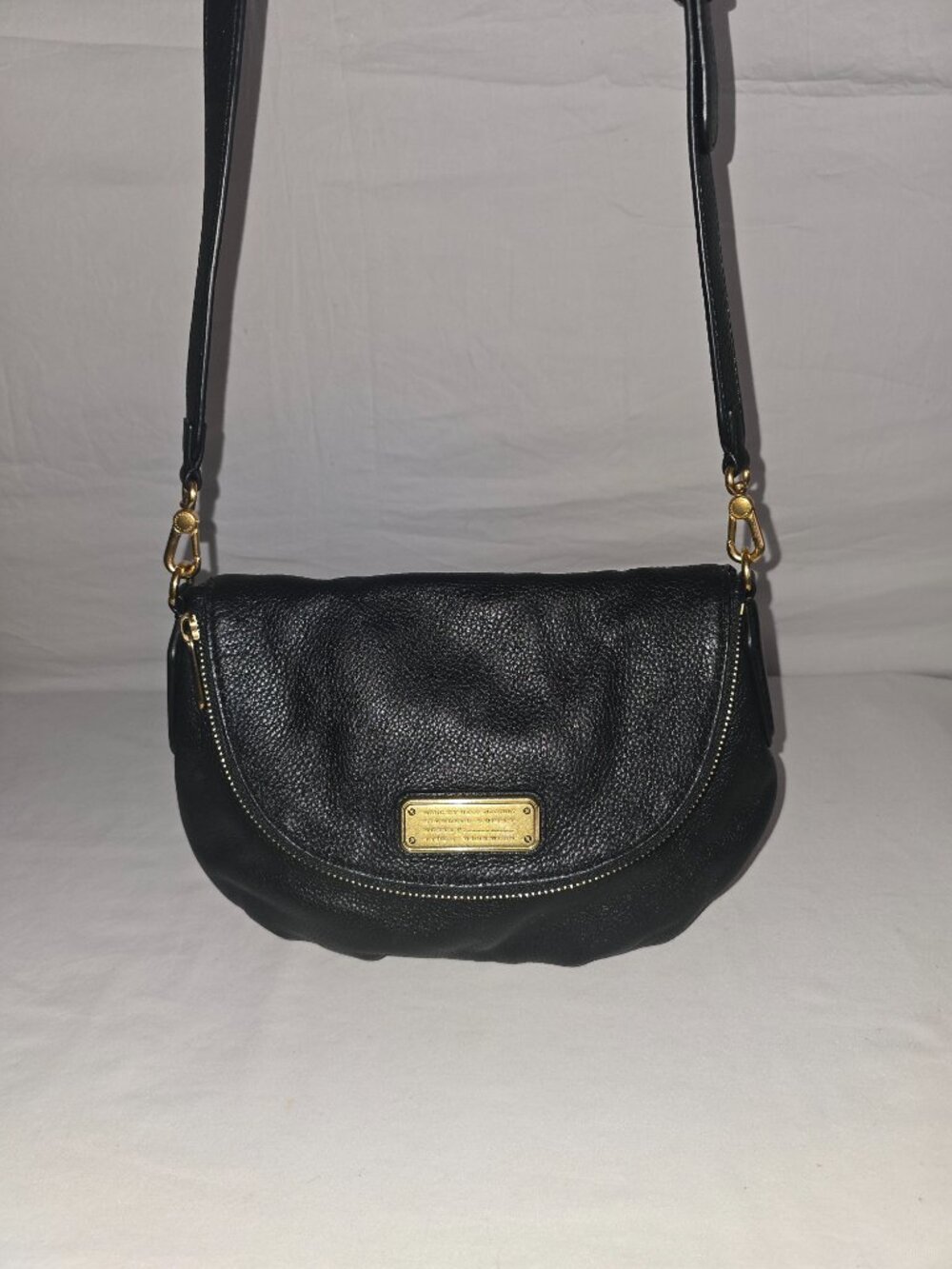Marc by Marc Jacobs Classic Q Natasha Black Leather Crossbody Bag M0009408 - Picture 7 of 15
